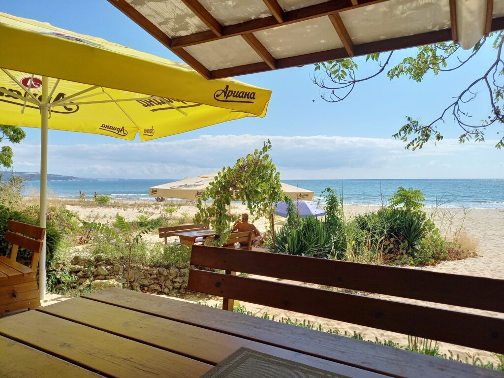 Restaurant on wild beach Izgrev to Albena