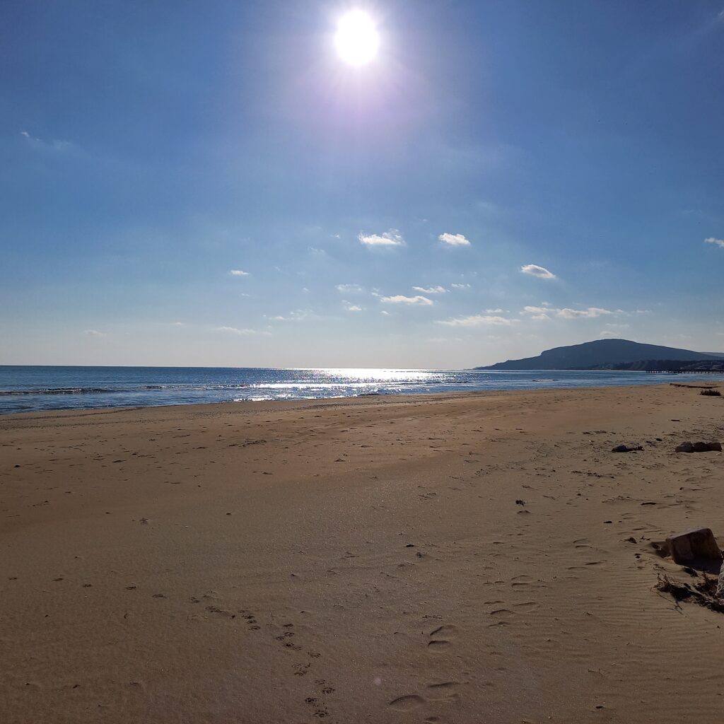 Wild beach for a lovely walk